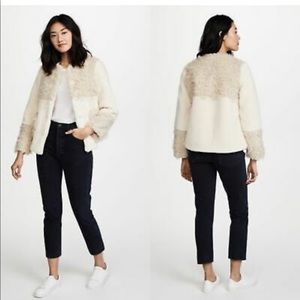 Rebecca Taylor faux fur teddy coat